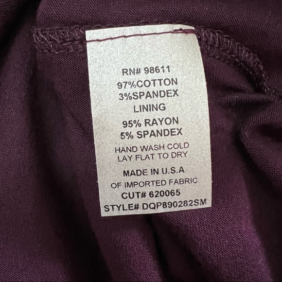 Eight Sixty Stitchfix Gabre Knit Laser Cut Dark Purple Maternity Dress Size S - Picture 4 of 7